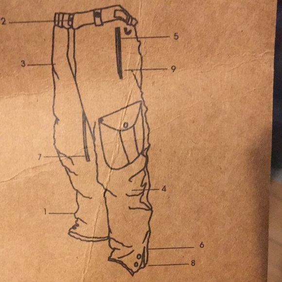 INI Cooperative Snowboard Ski Cargo Pants NWT - Picture 15 of 16